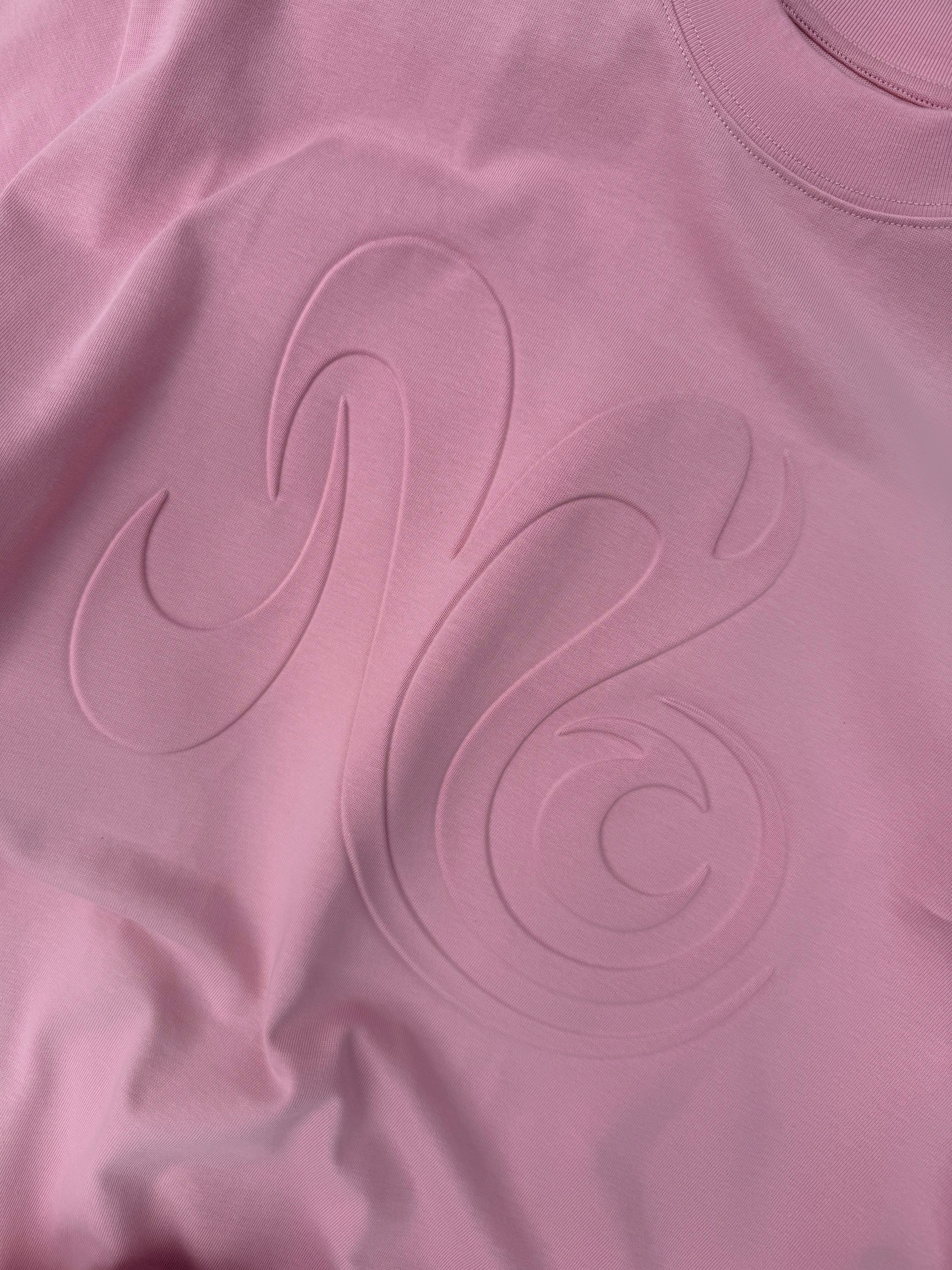 EMBOSSED TEE - LIGHT PINK