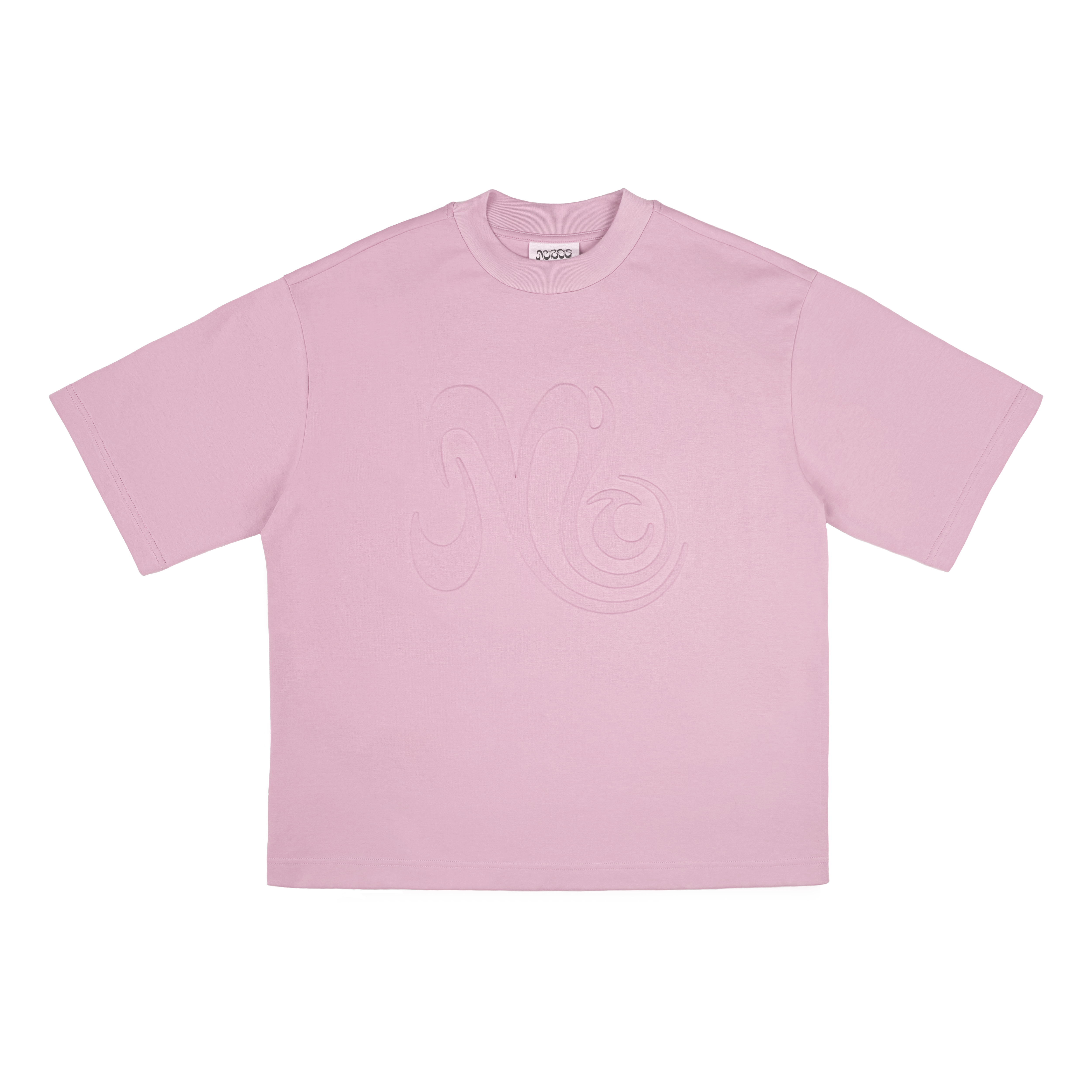 EMBOSSED TEE - LIGHT PINK